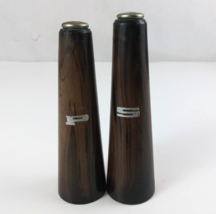 Vintage Hand Carved Wooden Coffeepot Kettle 3.75&quot; Salt &amp; Pepper Shakers - $216.00 MXN
