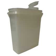 Tupperware Dry Food Keep Store N Pour Junior 499-3 White With Lid Vintag... - $8.85