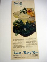 1950 Color Ad Rums of Puerto Rico Cool Off with a Frosty Daiquiri - £7.07 GBP