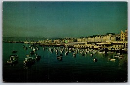 View From Harbor Algiers Algeria 1971 Chrome Postcard K6 - $6.88