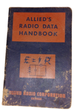 Radio Data Handbook 1950&#39;S / Allied Radio Corporation Book - $11.01