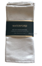 Waterford Gray Hanukkah Menorah Set of 4 Luxury Jacquard Napkins 21x21&quot; - £34.46 GBP