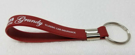 Keychain Grundy Classic Car Insurance Maroon Elastic Wrist - £7.40 GBP