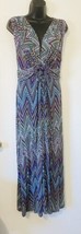 Philosophy Anthropologie Sleeveless Midi Dress Tie at Back Vee Neck Size L - $23.21