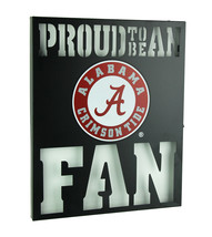 Proud To Be An Alabama Fan Cutout Metal Wall Sign - £20.05 GBP