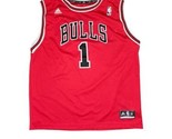 Derrick Rose Chicago Bulls Jersey Youth XL Red NBA Basketball Adidas - $22.93