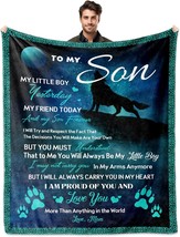 Son Gifts from Mom Gifts for Son Blanket 60&quot;X50&quot; Birthday Gifts for Son to My So - £43.44 GBP