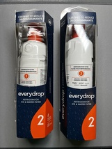 Lot of 2 Everydrop by Whirlpool W10735425 Ice and Water Refrigerator Fil... - £59.25 GBP