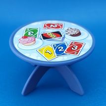 Fisher Price Little People Blue Round Table Uno Cupcakes 2022 HHR45 Furn... - $13.89 CAD