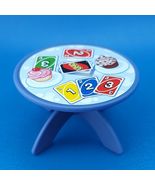 Fisher Price Little People Blue Round Table Uno Cupcakes 2022 HHR45 Furn... - $13.86 CAD