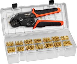 Peba Spade Terminal Crimping Tool Kit, Crimper Awg 24-14 For Quick Disconnect - £26.86 GBP