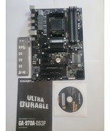 Gigabyte GA-970A-DS3P, AM3+ AMD ATX Motherboard POWER BUT NO POST FOR PARTS - $56.65