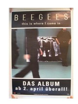 The Beegees Allemand Tour Affiche This Est Où Bee Gees - $179.30