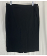 Moda International Women&#39;s Black Split Hem Skirt Business Carrier Size 8 - £9.53 GBP