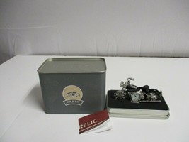 Motorcycle Clock + Stand NIB + Case, Booklet by Relic  - £11.79 GBP