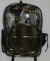 Unbranded Item Clear Netted Backpack Black Trim  Large Five Pockets - £17.85 GBP