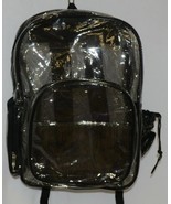 Unbranded Item Clear Netted Backpack Black Trim  Large Five Pockets - $21.99