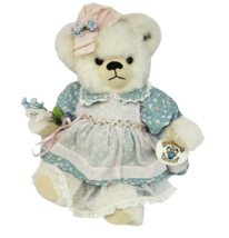 17" Vintage Knickerbocker Bear Co White Teddy Bear Stuffed Animal Plush / Tag - $84.55