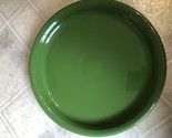 Fiesta Dinnerware Shamrock Green Dinner Plate Bistro Style with Lip - $26.17