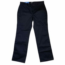 Lee Pants Trousers Size 33X30 Straight Leg Flat Front Black Mens Classic... - £18.98 GBP