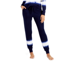 Alfani Ultra-Soft Jogger Pajama Pants, Navy Tie Dye Nwt Small - £7.61 GBP