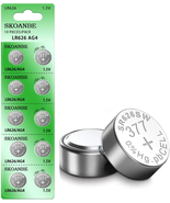 SKOANBE 10 Pack SR626SW 377 LR626 AG4 1.5V Watch Battery - $8.05