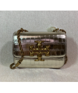 NEW Tory Burch Gold/Champagne Croc Eleanor Small Convertible Shoulder Ba... - $748.00