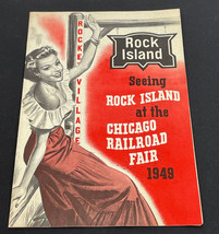 1949 Rock Island Lines Railroad Advertising Fold-out  Brochure - $17.95