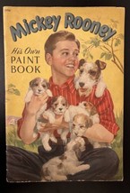 1940 MICKEY ROONEY PAINT BOOK RARE OVERSIZED 10 X 15” - $40.64