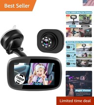 Versatile Baby Car Camera with 4.3&quot; LCD Monitor - Night Vision &amp; Suction... - $48.50