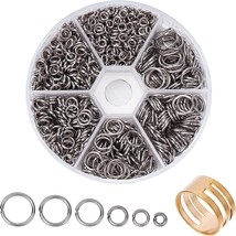 Stainless Steel Jump Rings Silver Split Rings 4mm-10mm 18 Gauge Findings 1000pcs - £15.02 GBP