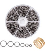 Stainless Steel Jump Rings Silver Split Rings 4mm-10mm 18 Gauge Findings... - $351.93 MXN