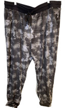 Three Dots Gray Camouflage Velour Jogger Women&#39;s Size XXL - $18.99
