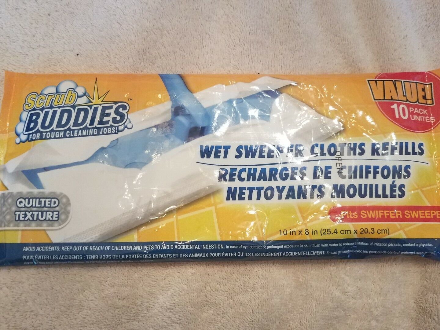Scrub Buddies - Wet Sweeper Cloth Refills  - 10 Per Pack - $15.79