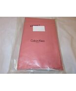 Calvin Klein Hibiscus Solid Sateen Tandori coral Tailored Cal King Bedsk... - $63.31