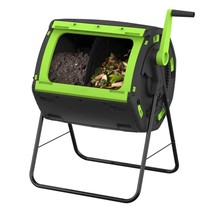 Maze RSI- 48 Gallon Geared Two Compartment Compost Tumbler - £155.23 GBP