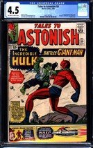 Tales to Astonish #59 (1964) CGC 4.5 -- O/w to w; 1st app. of the Hulk in title - £164.94 GBP