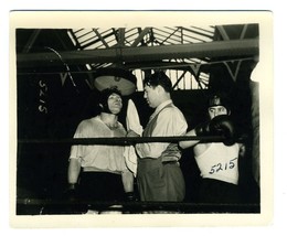 Jack Dempsey Candid Photograph In Ring with Young Boxers - $39.70