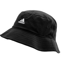 Adidas Classic Cotton Bucket Hat Unisex Casual Sportswear Black White NW... - £28.23 GBP