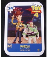 Toy Story 4 mini puzzle in collector tin Woody &amp; Buzz 24 pcs New Sealed - $4.00