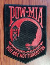 POW/MIA PATCH NEW Iron On/Sew On 4.25X5.75 Embroidered NICE FREE SHIPPING - $12.99