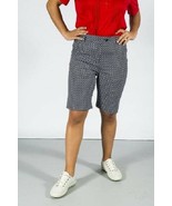 CRACKED WHEAT Brittany Printed Golf Shorts CW506-111 Navy Basket Weave (... - £55.50 GBP