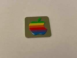 1984 Macintosh M0001 Apple Rainbow Logo Grey REAR Case EMBLEM Mac 128K 512K - £3.88 GBP