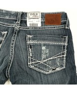 Buckle BKE Madison Flare Capri Low Rise Destroyed Denim Jeans Women 24 S... - £15.75 GBP