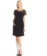 JW Japanese Weekend Women&#39;s Maternity Lace Short Sleeve Wrap Dress Sz M NWT - $38.82 CAD