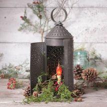 18-inch Chimney Lantern Light in Kettle Black Tin image 2