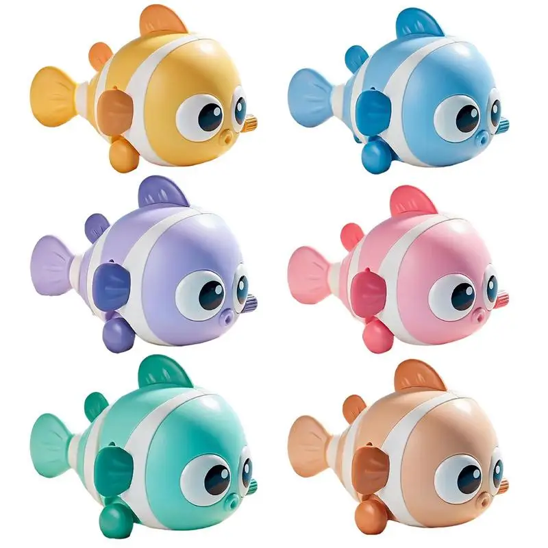 Baby Bath Toys Swimming Fish Pool Water Toy Wind Up Cute Little Clockwork Fish - £10.62 GBP+
