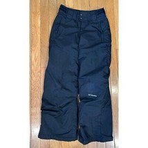 Columbia Ski Pants Youth 10/12 Black Snow Omni Shield Snow Pants out gro... - $14.99