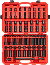 Tekton 1/2 Inch Drive 6-Point Impact Socket Set, 87-Piece (5/16-1-1/4 In, 8-32 M - £717.65 GBP