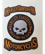 Premium Quality Harley Davidson Willie - G Skull Patch Set of 3 Pieces U... - £14.34 GBP